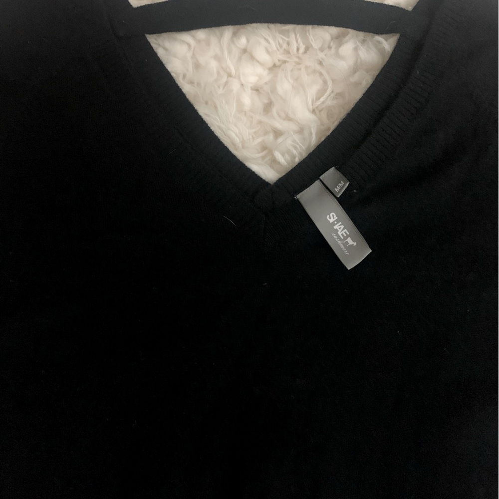 Black cashmere sweater